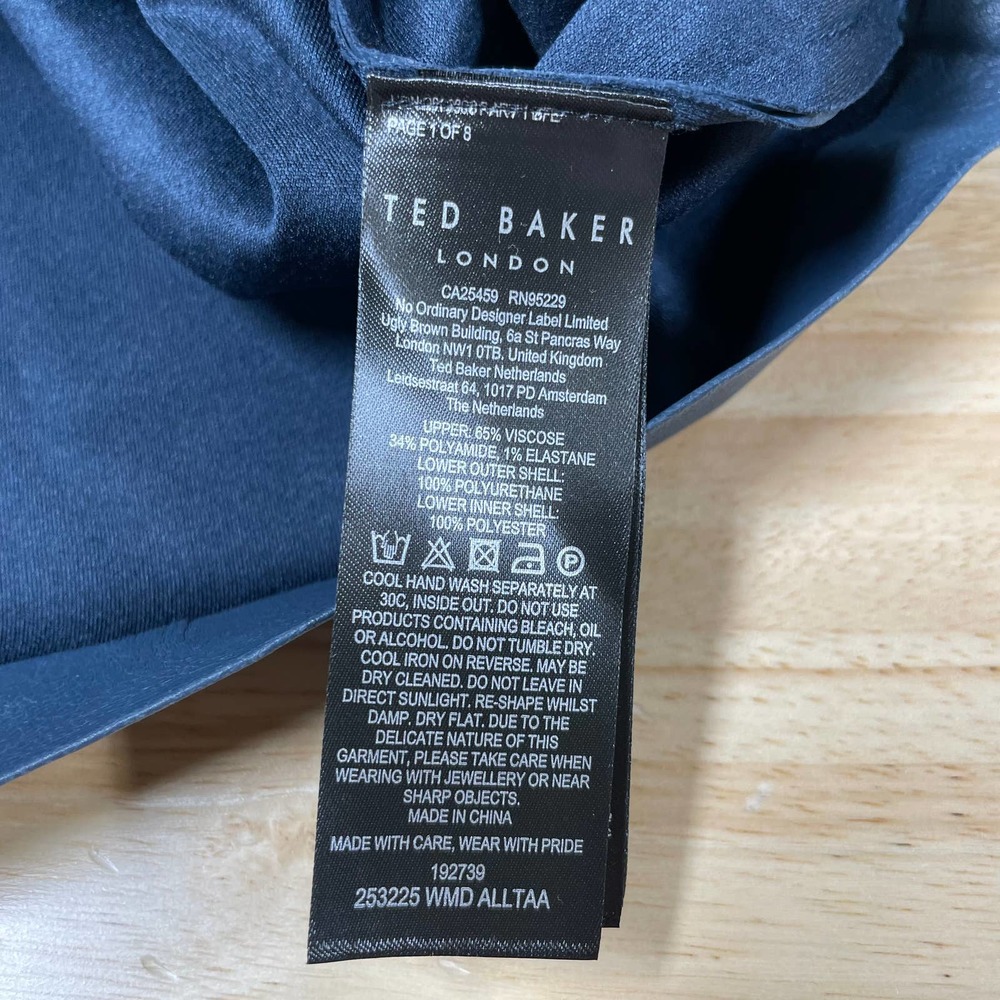 Ted Baker Navy Midi Dress - Picture 12 of 13